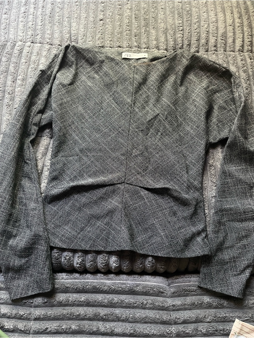 Zara Black and Silver Woven Jacket
